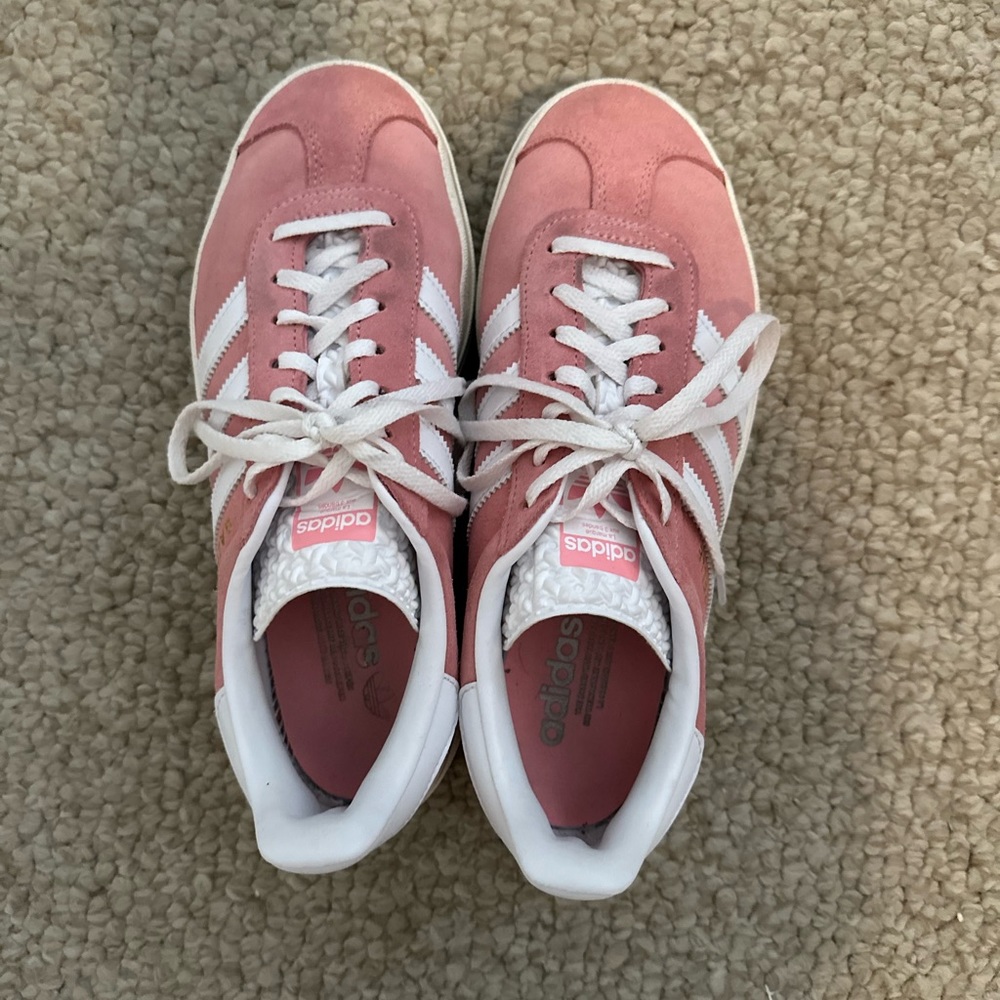 Pink Adidas Gazelles Bold